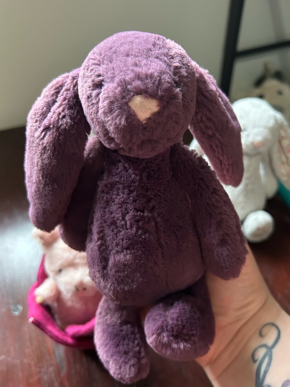 Small Plum Jellycat Bunny - Retired